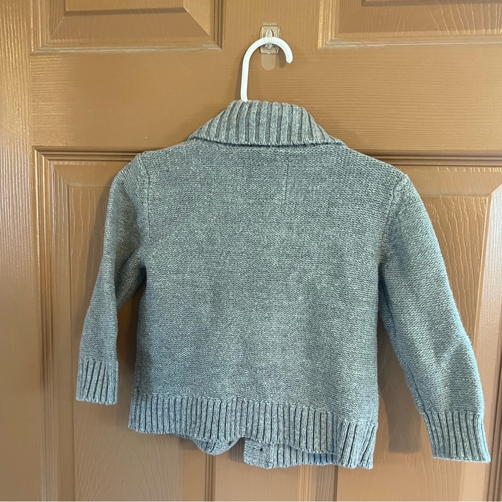 Osh Kosh | Grey knit sweater baby boy size 18mo - Picture 2 of 3